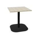 Tom Tom square column, square base, black, rounded edges, max, 80x80cm top (Top: Yes | Size: S070 Square 70x70cm | Decor: R - Driftwood)